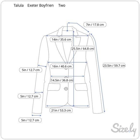 Women's Aritzia Talula Exeter Boyfriend Wool Blend Blazer in Black Size 2 - Picture 12 of 13